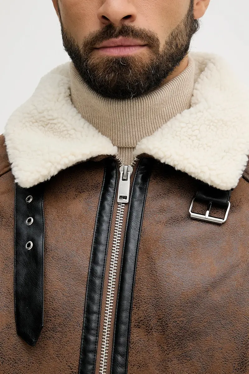 giacca colore marrone 30-301124 miniatura 5