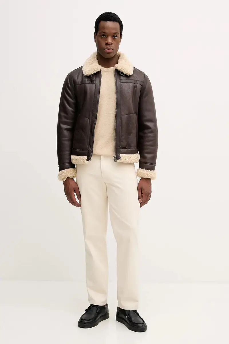 maglione con lana colore beige 30.800220 miniatura 2