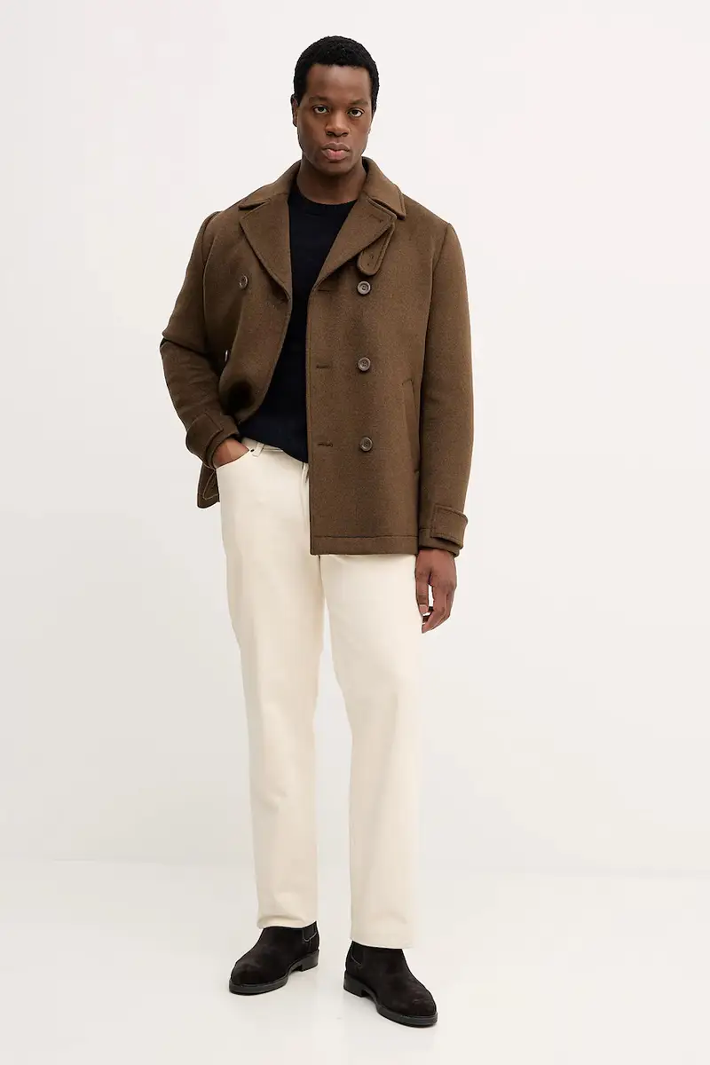 maglione con lana colore blu navy 30.800220 miniatura 2