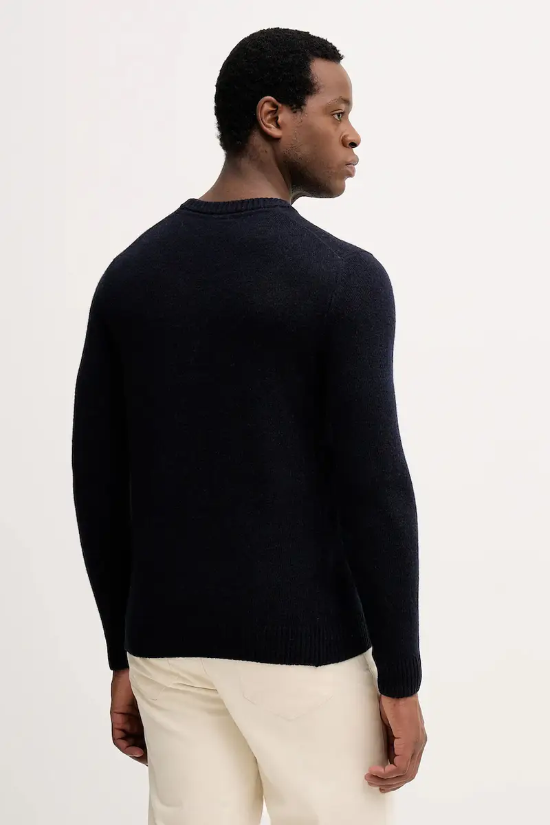 maglione con lana colore blu navy 30.800220 miniatura 3