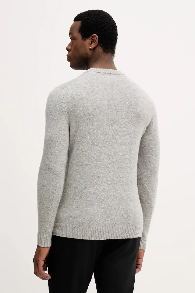 maglione con lana colore grigio 30.800220 miniatura 3