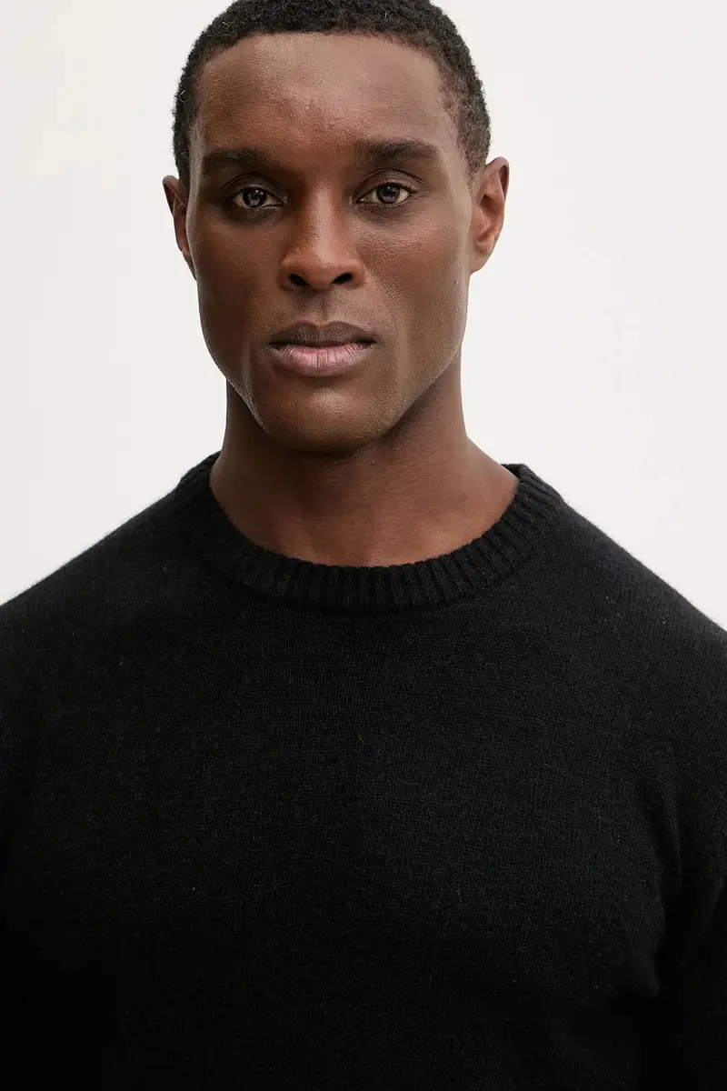 maglione con lana colore nero 30.800220 miniatura 4