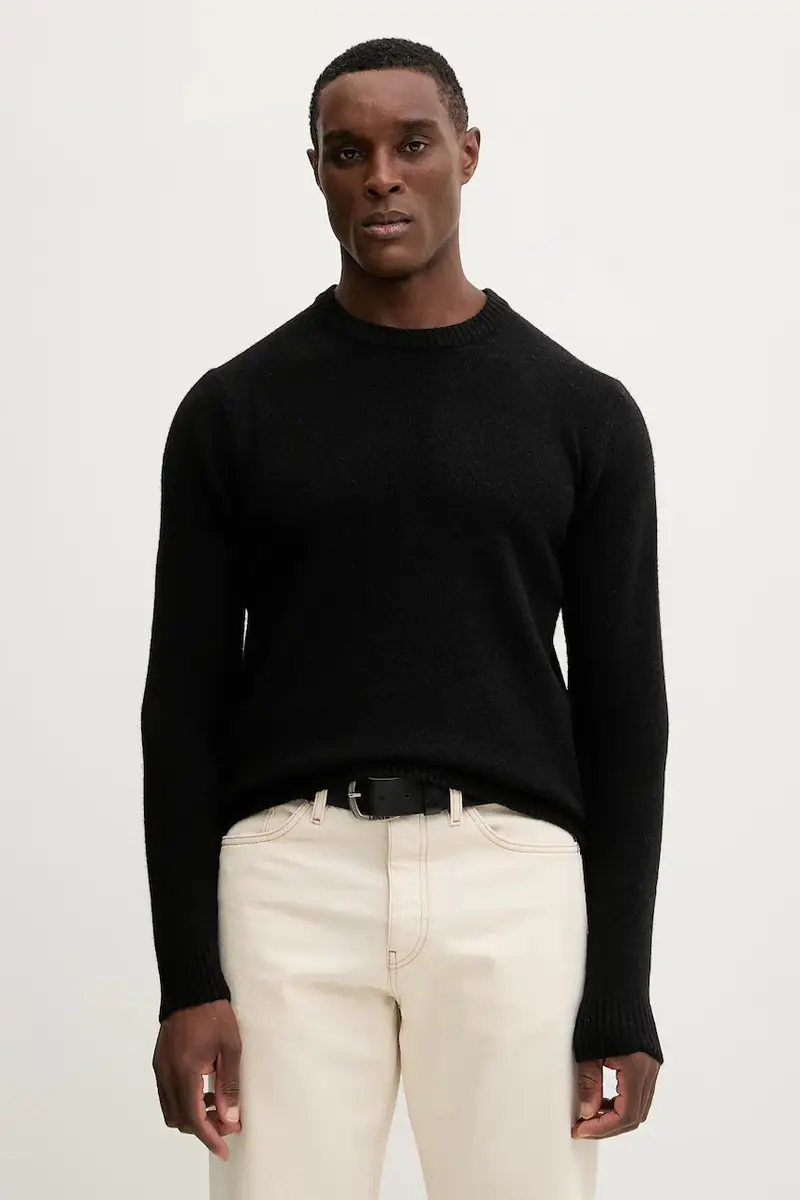 maglione con lana colore nero 30.800220