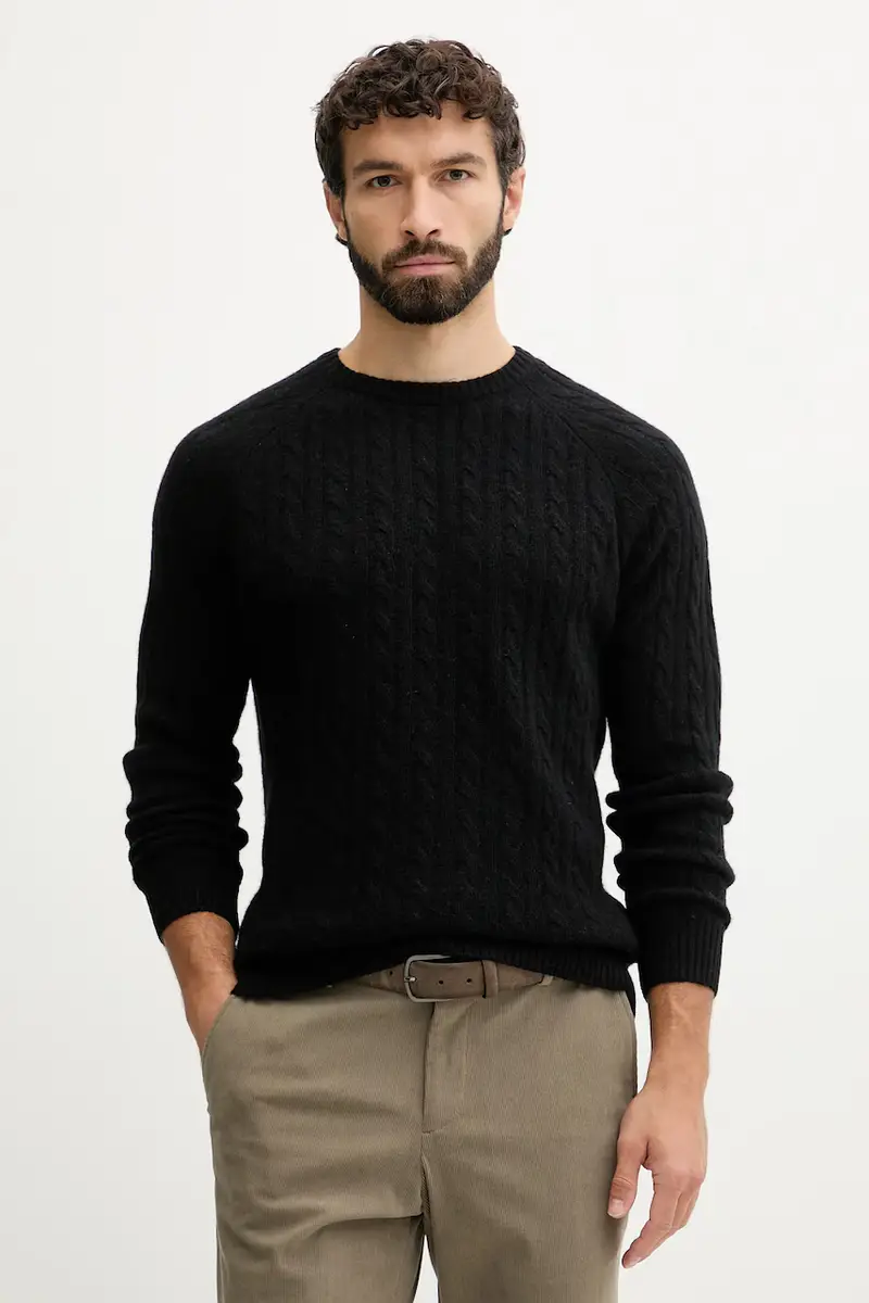 maglione con lana colore nero 30.800227