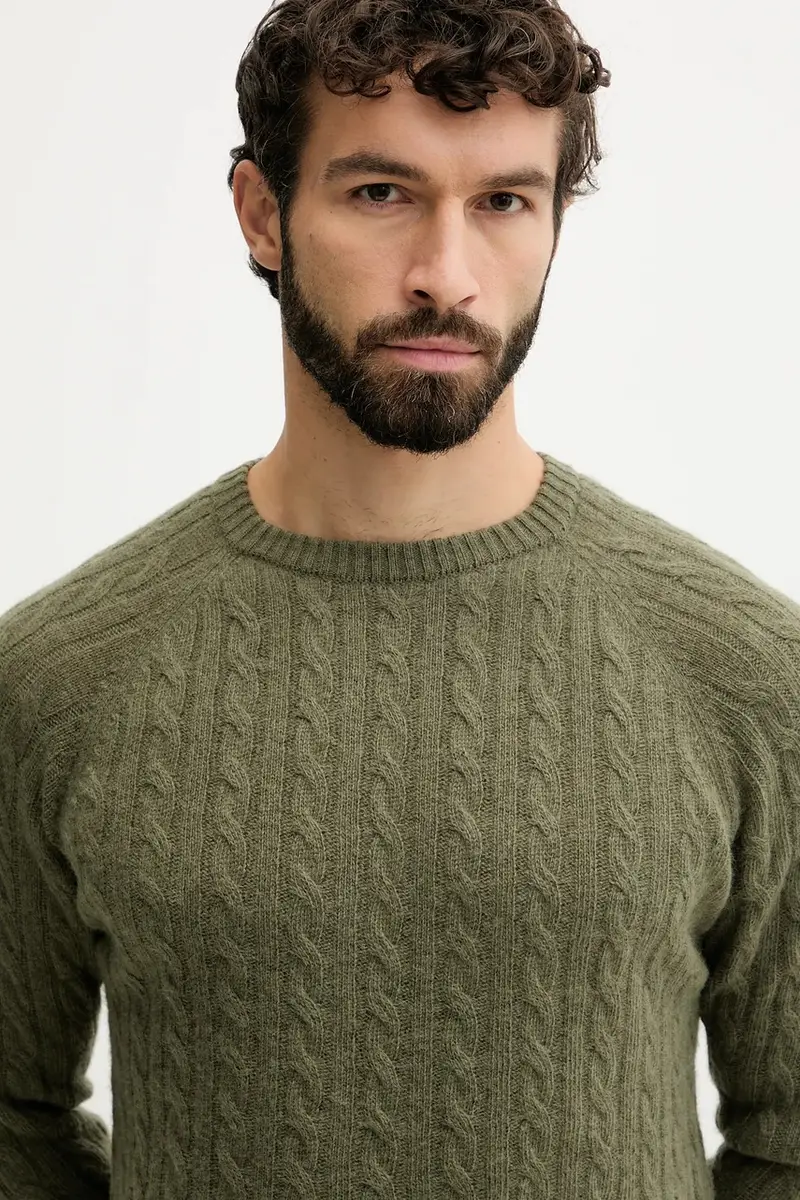 maglione con lana colore verde 30.800227 miniatura 4