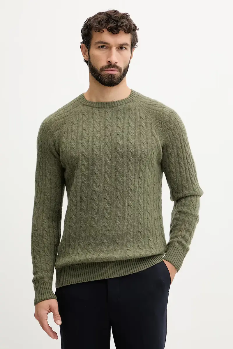maglione con lana colore verde 30.800227