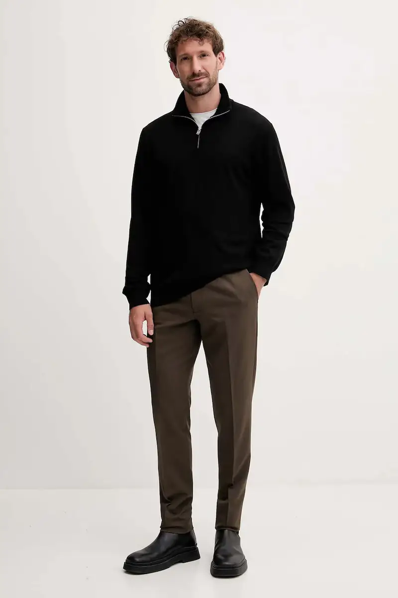 maglione in lana uomo colore nero 30-842126 miniatura 2