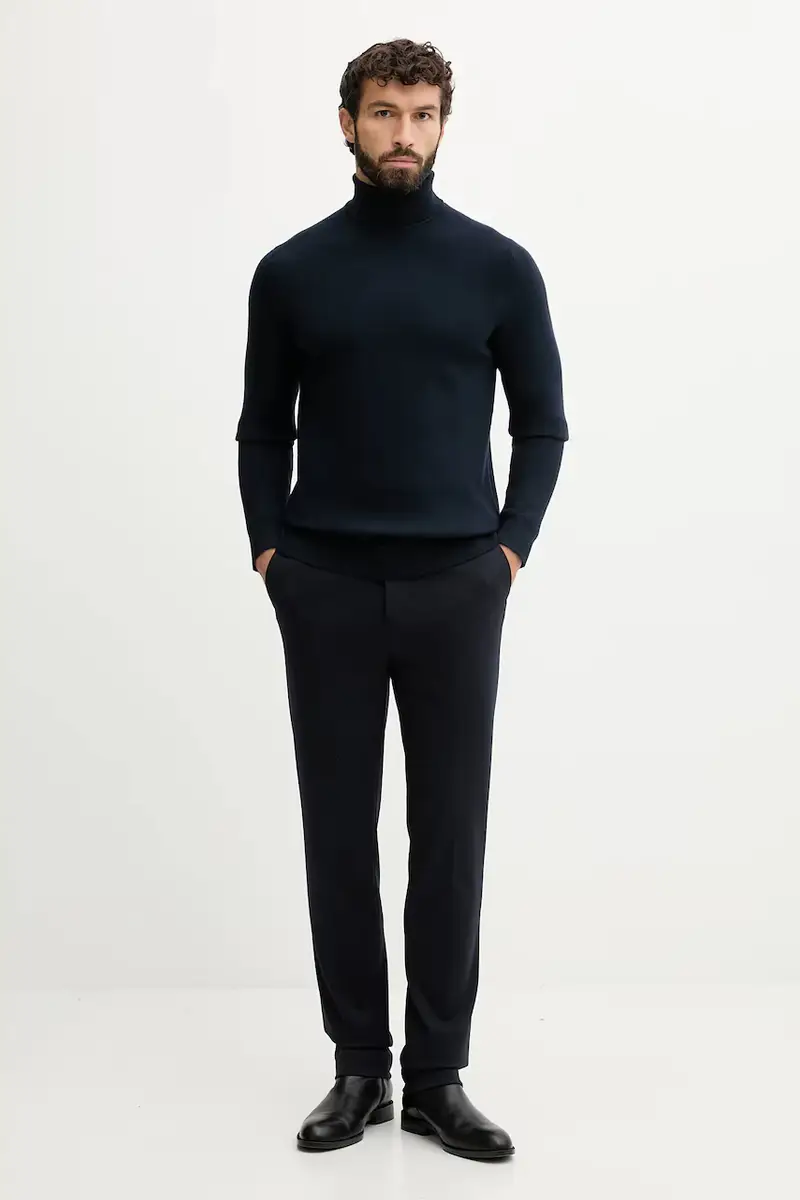 maglione uomo colore blu navy 30.805009D miniatura 2