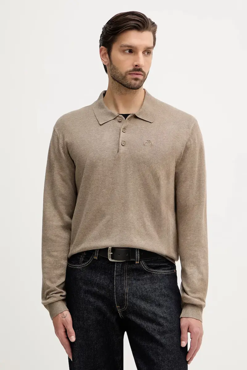 maglione uomo colore marrone 30-800144 Beige