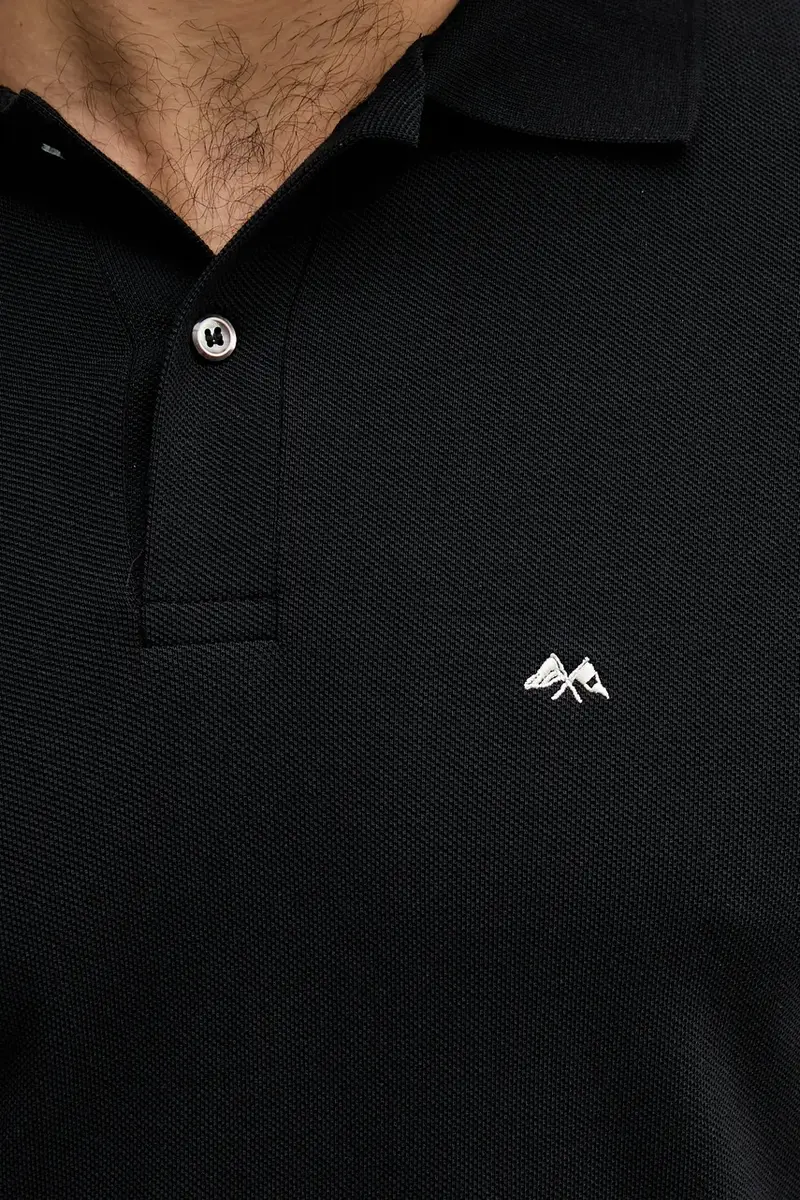 Lindbergh Polo Uomo Nero 3648099 miniatura 5