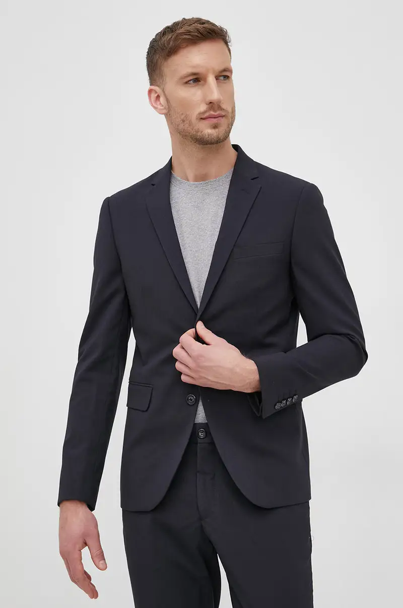 vestito uomo Blu navy miniatura 2