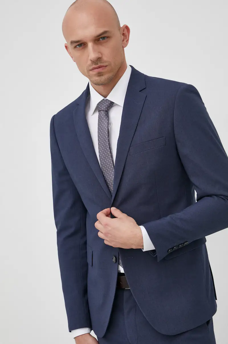 vestito uomo Blu navy miniatura 2