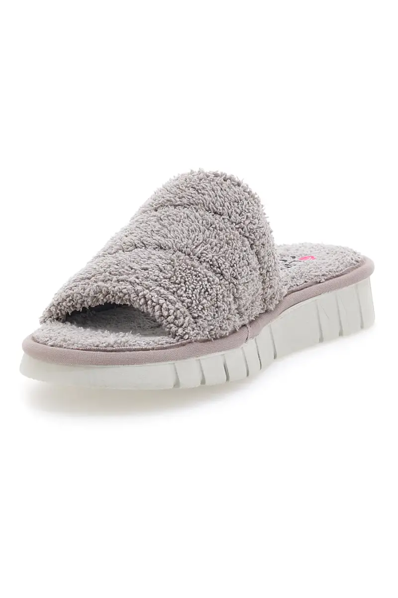 Ciabatte Grigie Made in Italy con Soletta autoadattante anti-shock Linea Comoda 7990 [TAUPE] miniatura 3