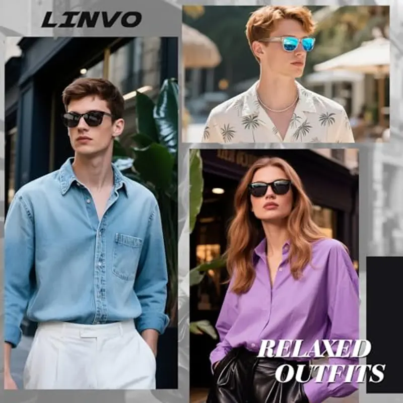 LINVO Occhiali da sole Uomo 1606815 miniatura 2