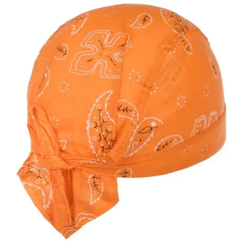 LIPODO Bandana per Bambini Fantasia Classica - 51-55 cm - Estiva - Fazzoletto in Cotone Primavera/Estate Arancia Taglia miniatura 3