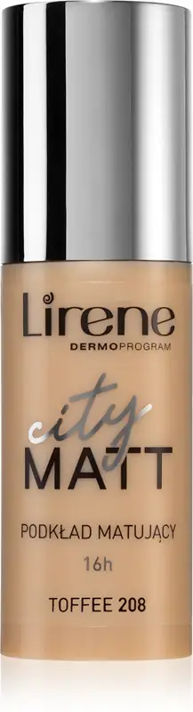 City Matt Fondotinta Liquido Opacizzante Effetto Lisciante Colore 208 Toffee 30 Ml