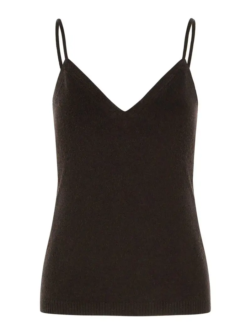 Canotta in cashmere Nala rovere scuro Marrone