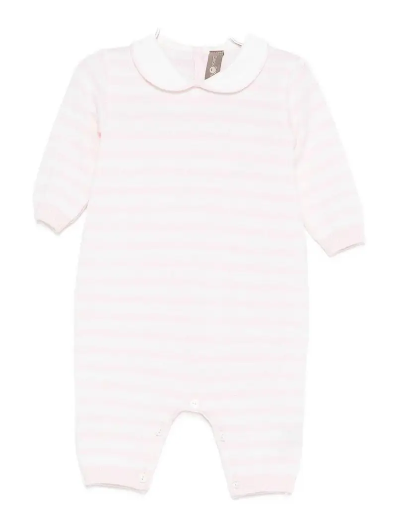 Tutina A Righe Color Carne E Neutri