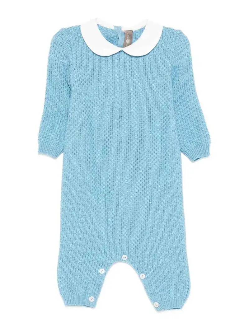 Tutina Con Colletto A Contrasto Blu