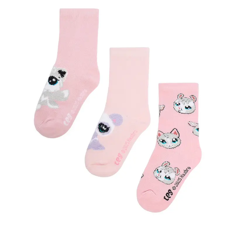 Calzini corti LITTLEST PET SHOP CEO-ACCCS-AW25-327LPS(3-APCK) Rosa