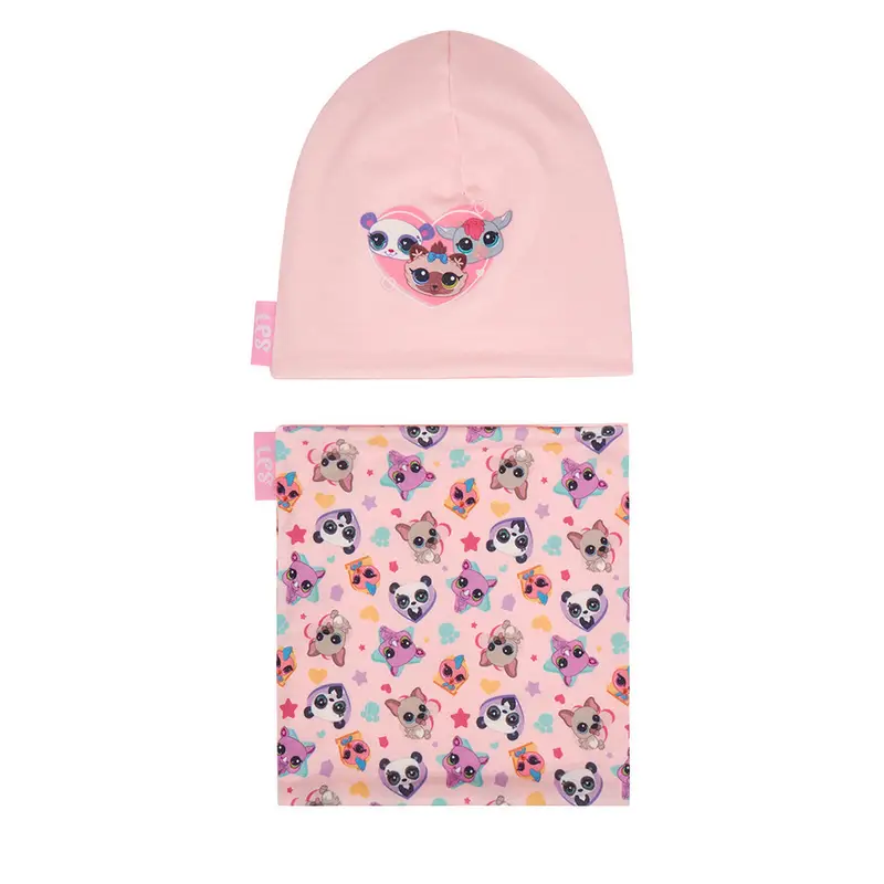 Completo cappello e scaldacollo LITTLEST PET SHOP CEO-ACCCS-AW25-320LPS Rosa