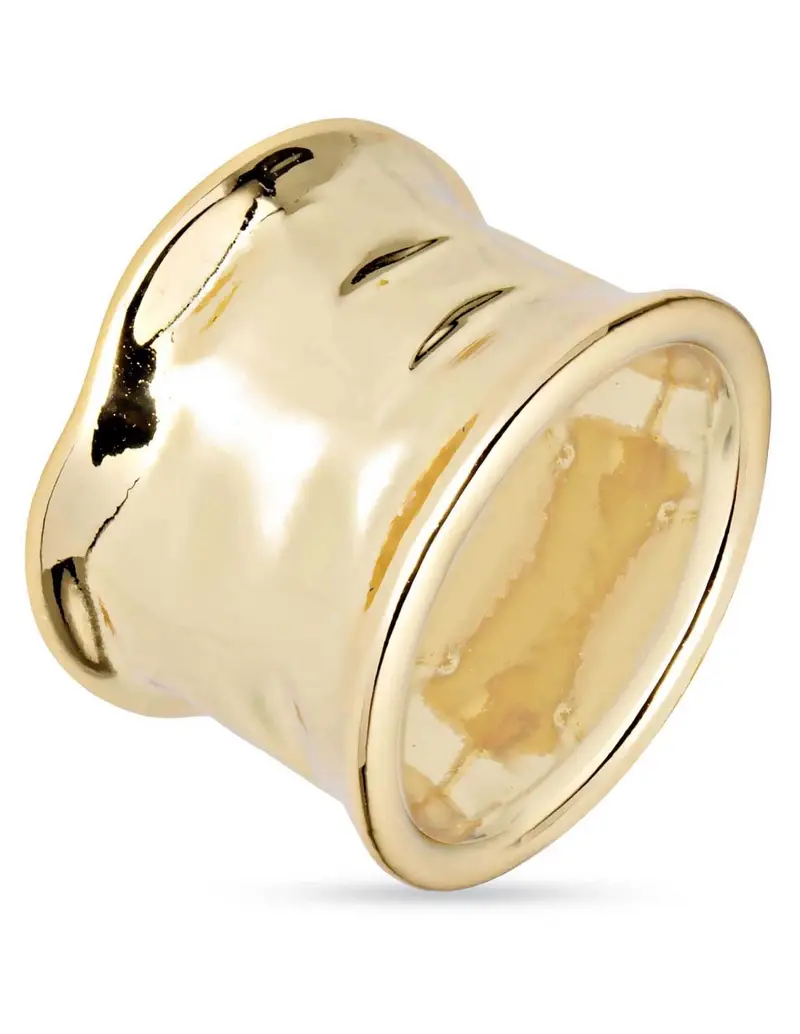 Anello a fascia LIU-JO LJ2731-18 in acciaio dorato