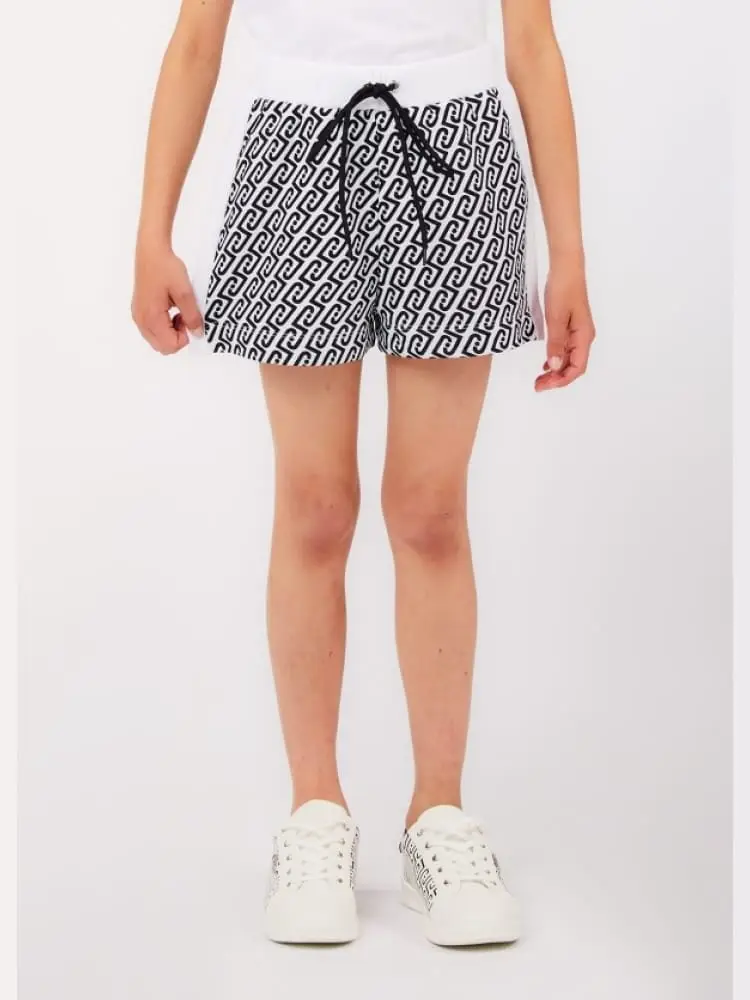 bermuda junior con logo all over