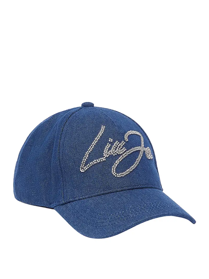 berretto con visiera liu jo da donna - denim