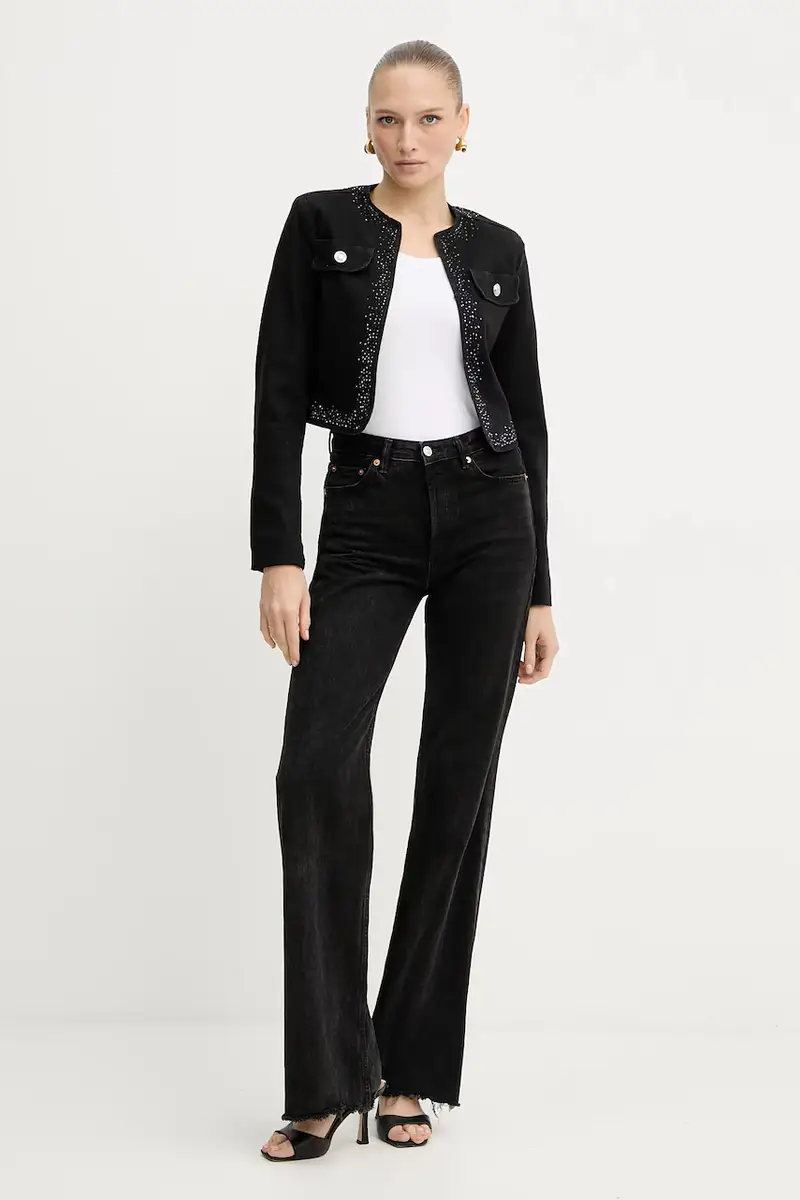 blazer jeans colore nero UF5124.DS025 miniatura 2