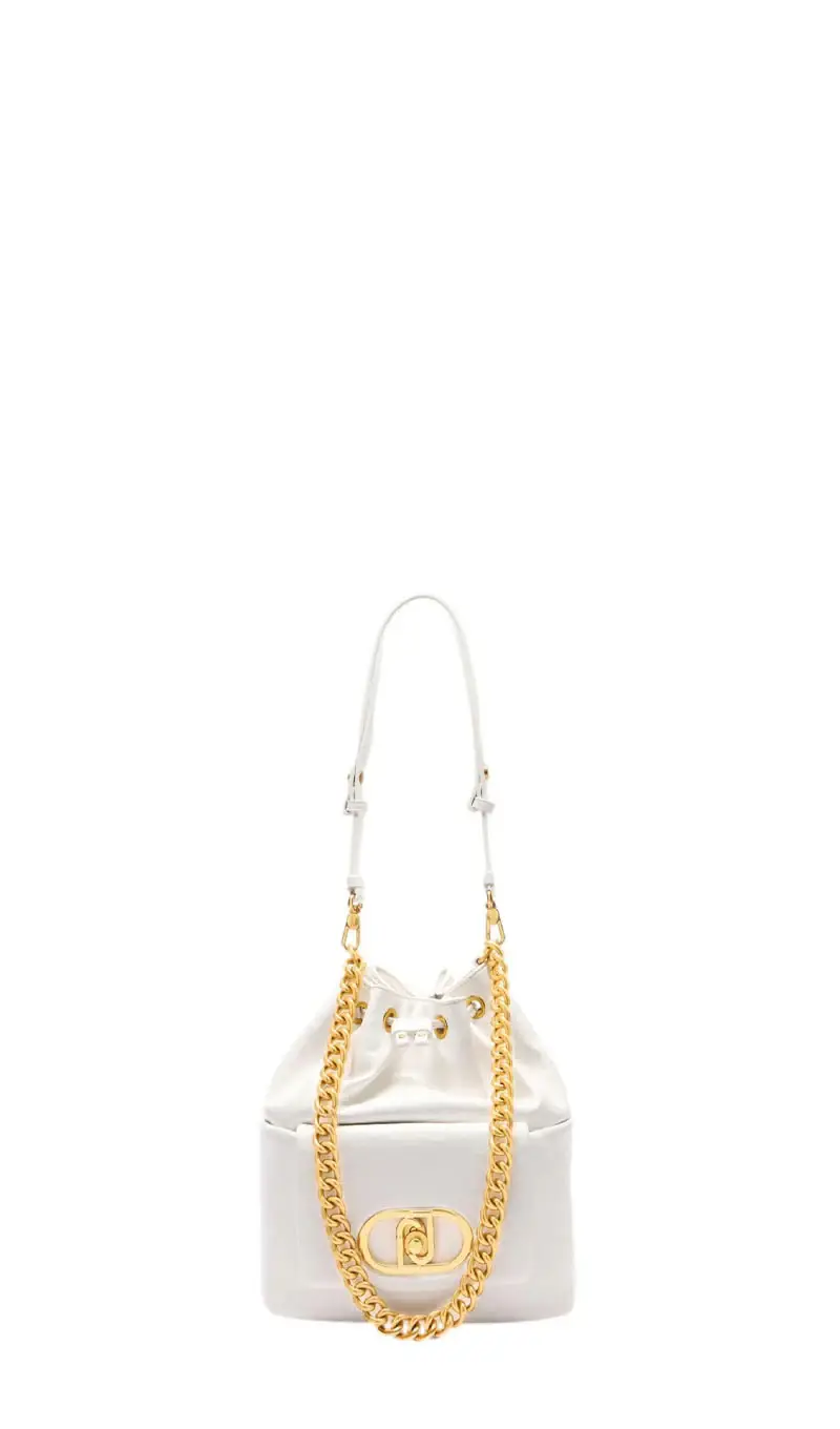 Borsa a secchiello donna bianca Vario