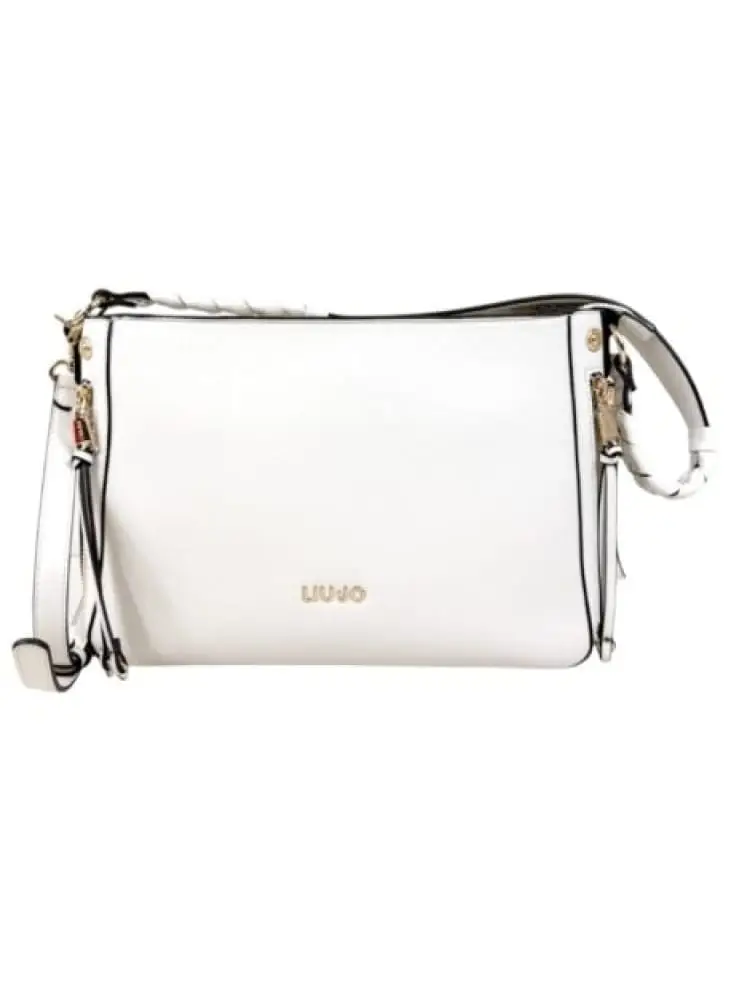 borsa a spalla donna bianca in similpelle