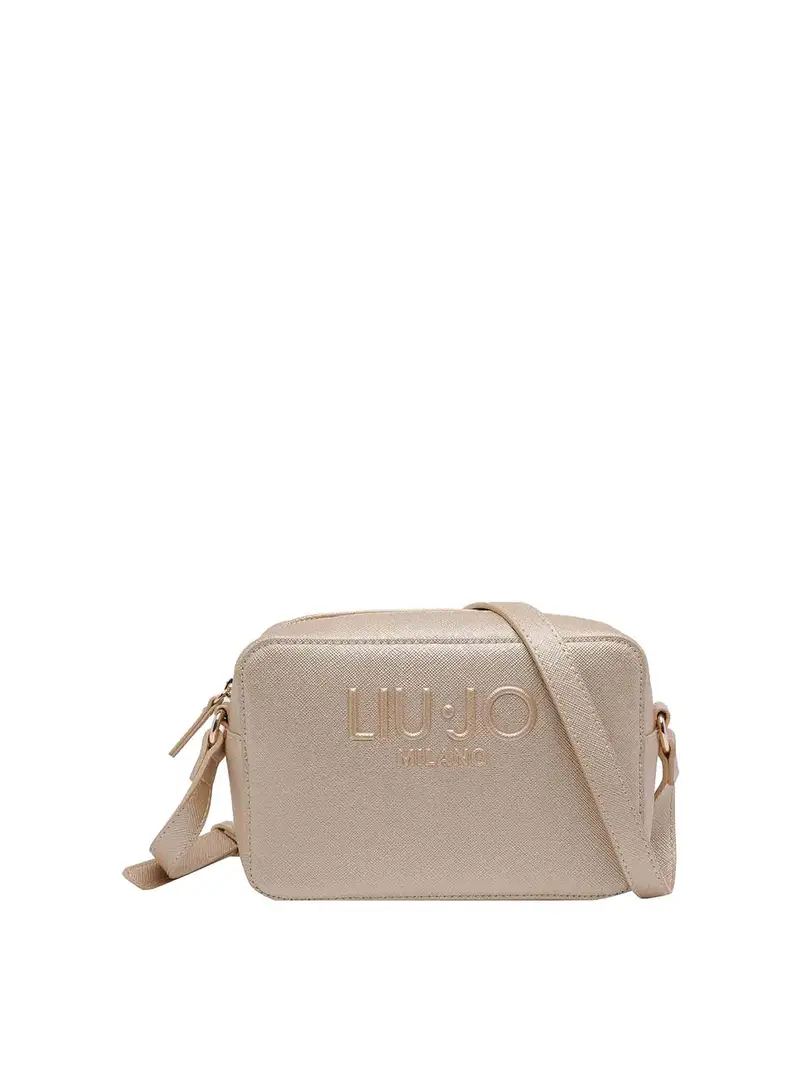 Borsa a tracolla con logo Oro