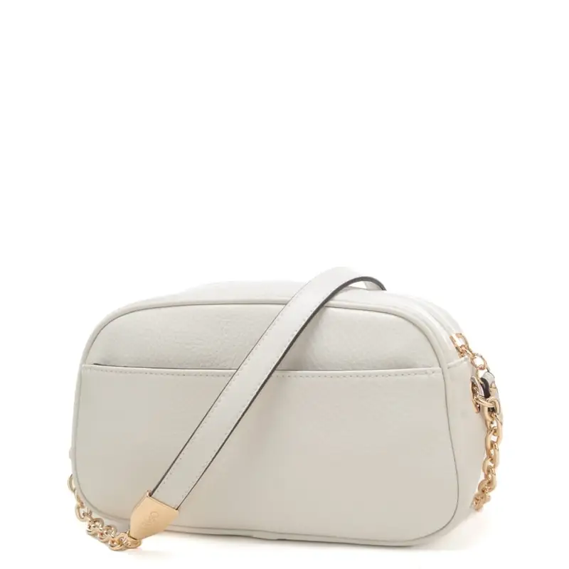 borsa camera case da donna con inserto centrale ton sur ton crema miniatura 2