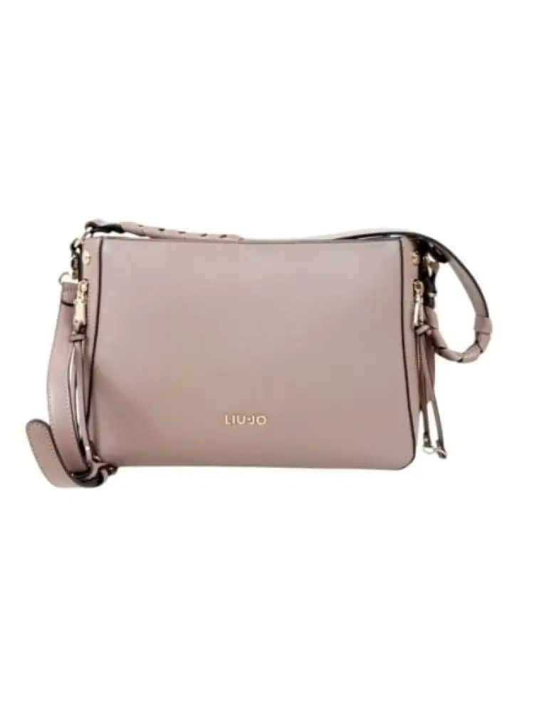 borsa donna mocha con dettaglio intrecciato sul manico