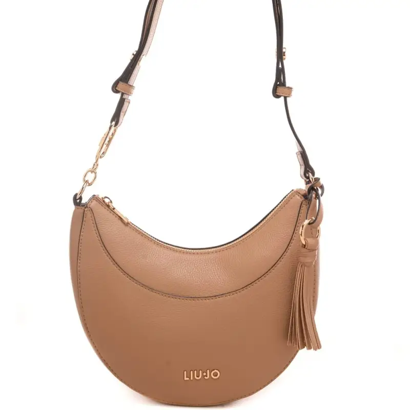 borsa hobo da donna piccola con nappina in dotazione cammello