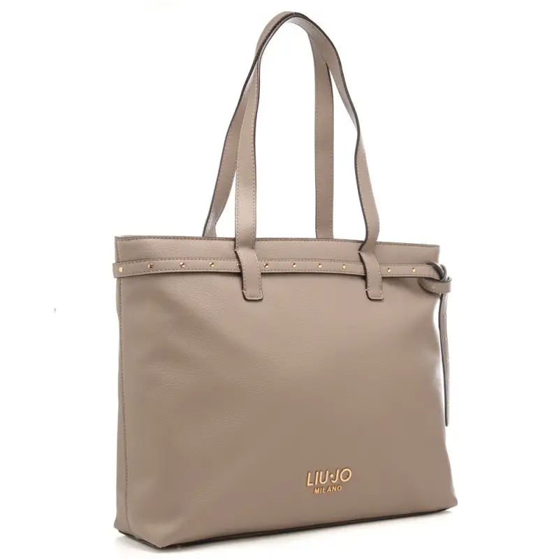 borsa tote da donna con cinturino con fibbia regolabile e borchie deserto miniatura 2