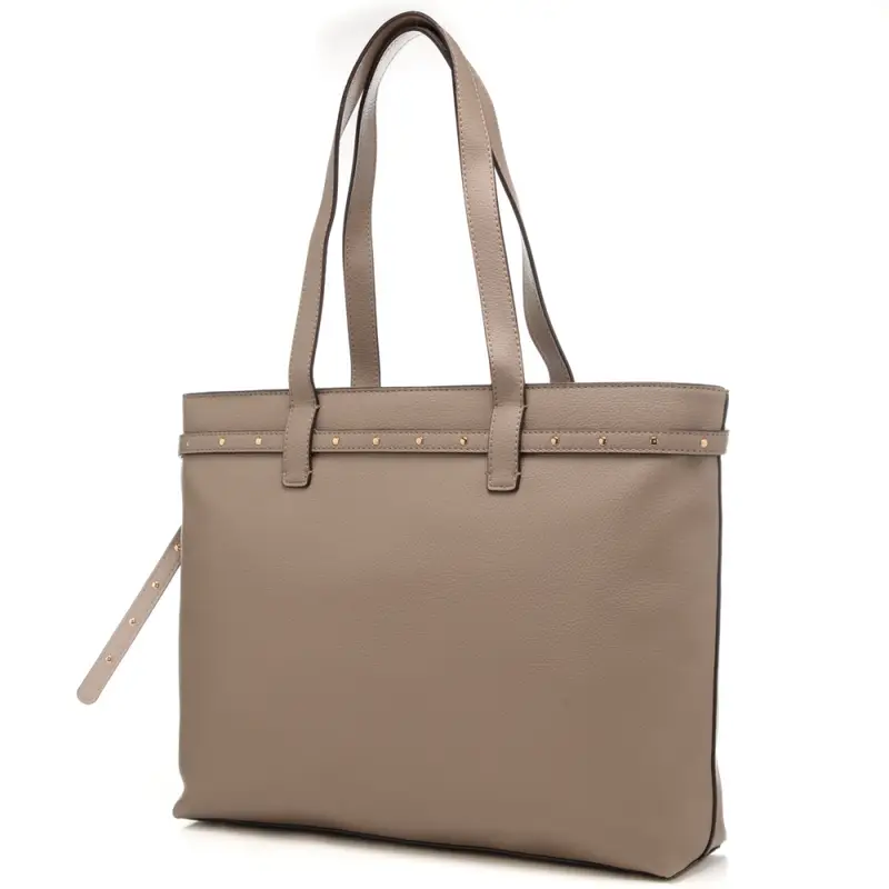 borsa tote da donna con cinturino con fibbia regolabile e borchie deserto miniatura 3