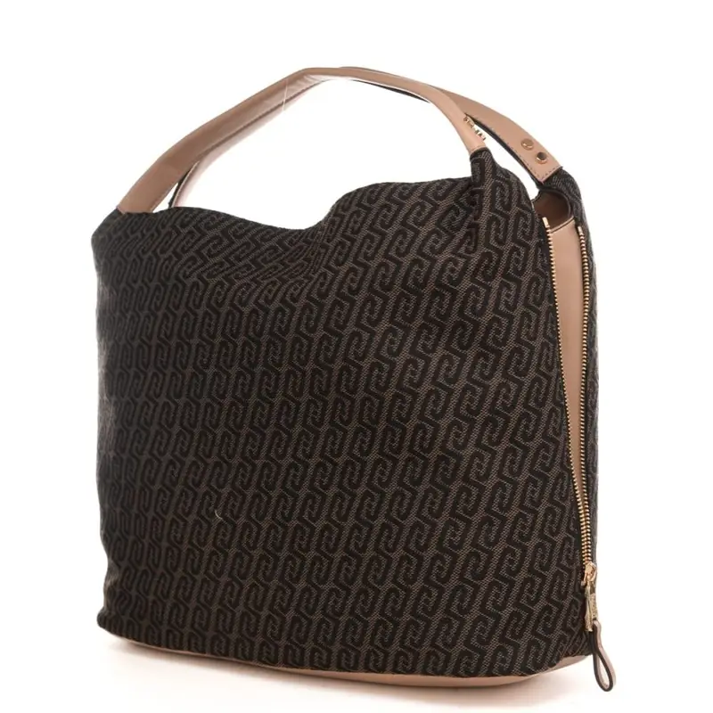 borsa tote da donna con stampa con logo monogram all over testa di moro miniatura 2