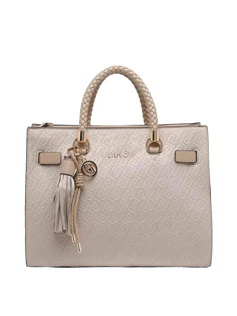 Borsa tote naturale Beige