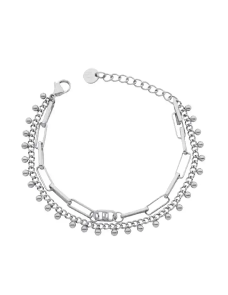 Bracciale doppio filo LIU-JO in acciaio LJ2999