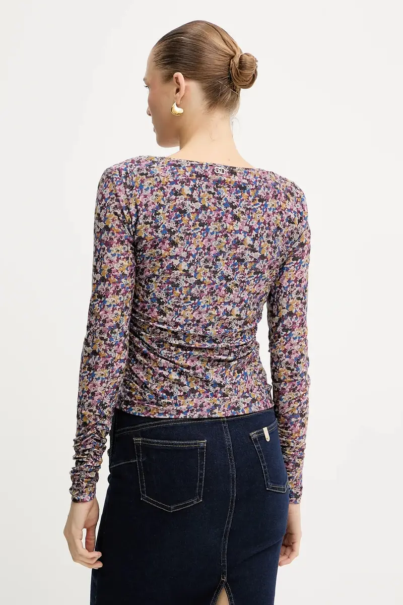 camicetta donna colore violetto MF5081 J3821 miniatura 3