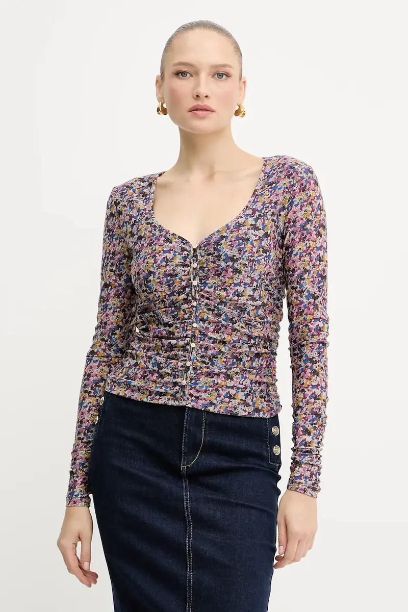 camicetta donna colore violetto MF5081 J3821