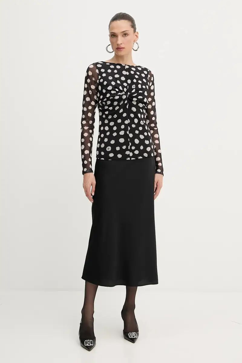 camicia a maniche lunghe colore nero UF5269.JS007 miniatura 2