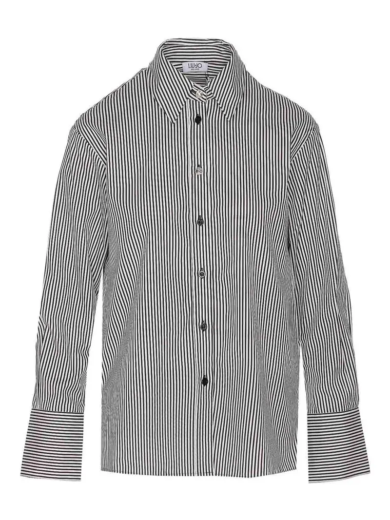 Camicia a strisce Grigio