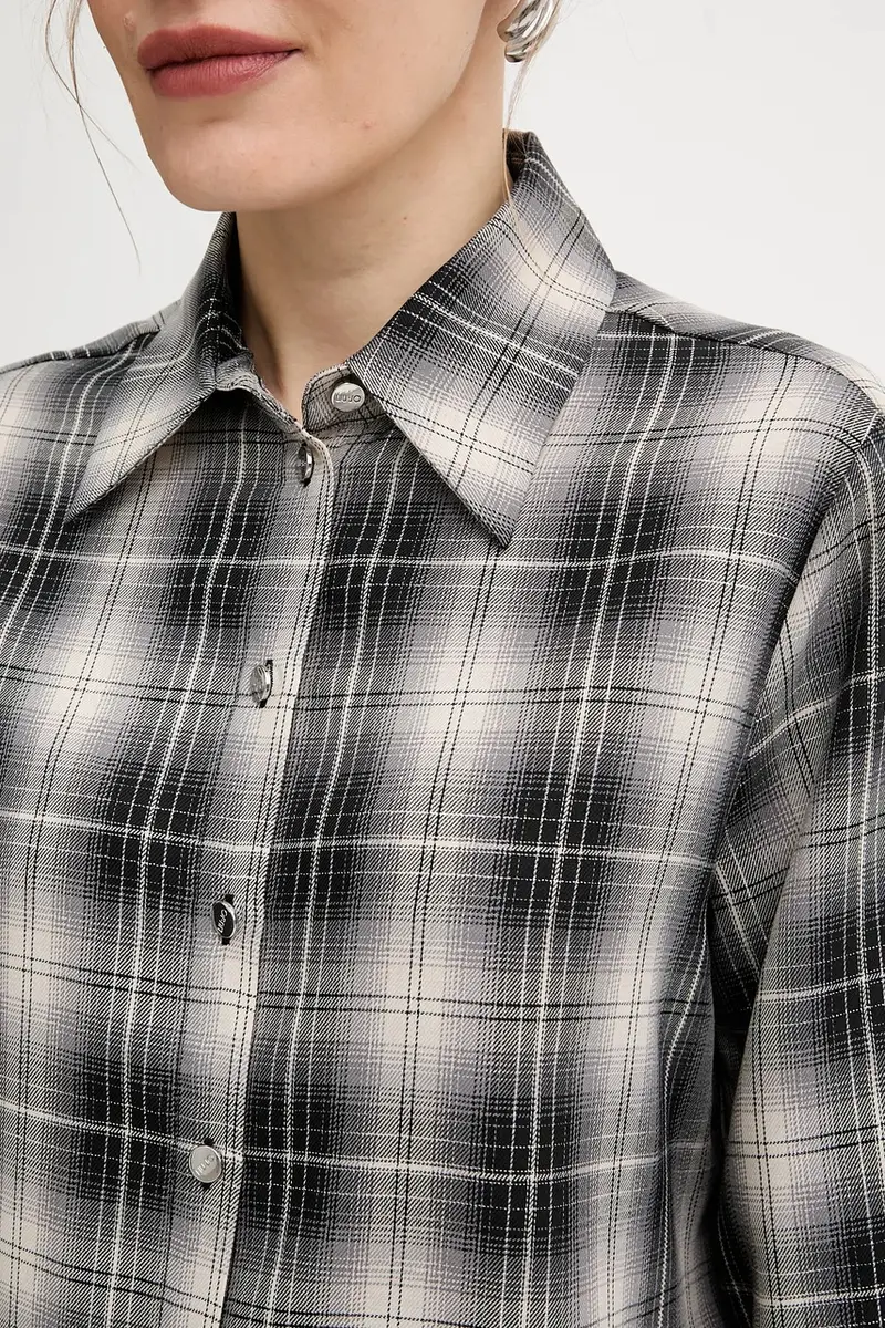 camicia donna colore nero MF5493 T107A miniatura 5