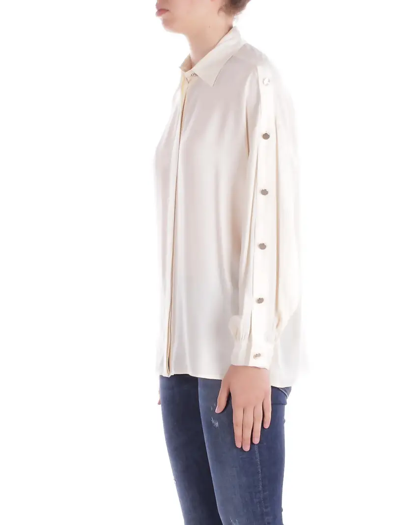 Camicia Donna LIU JO Panna Camicia ts ml miniatura 2