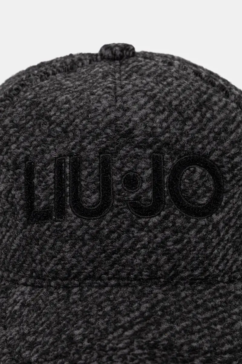 cappello con visiera con aggiunta di cotone Nero miniatura 2