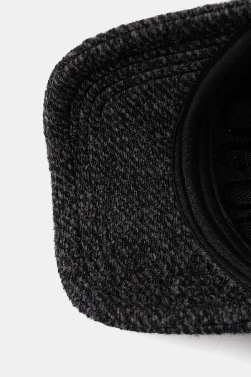 cappello con visiera con aggiunta di cotone Nero miniatura 4