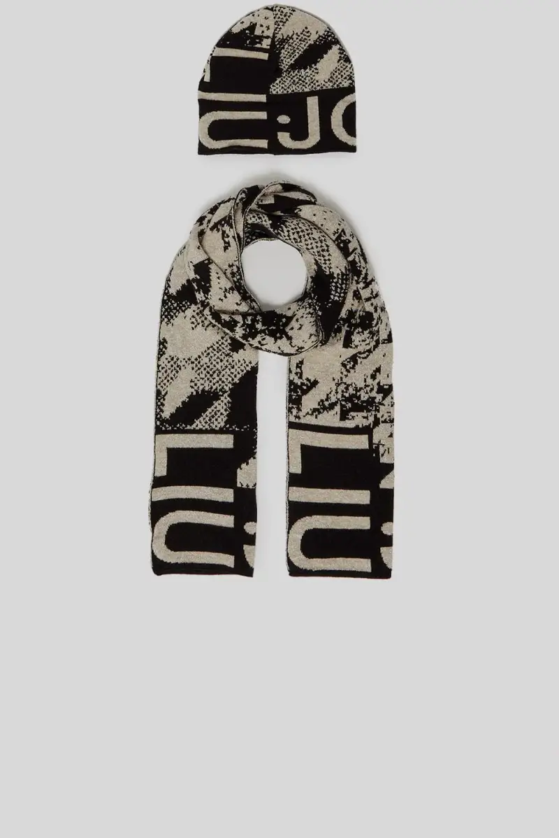 Cappello e sciarpa pied de poule miniatura 2