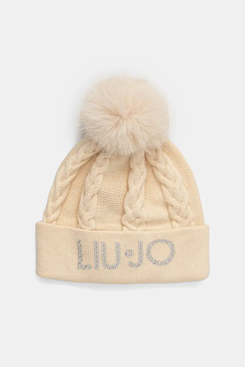 cappello in lana colore beige 2F5058.M0300